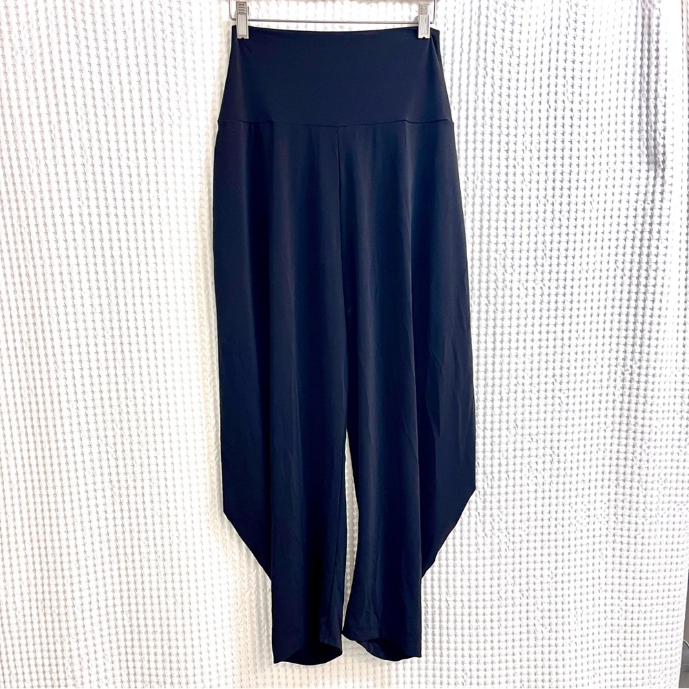 Issey Miyake Black Drape Jersey Pants